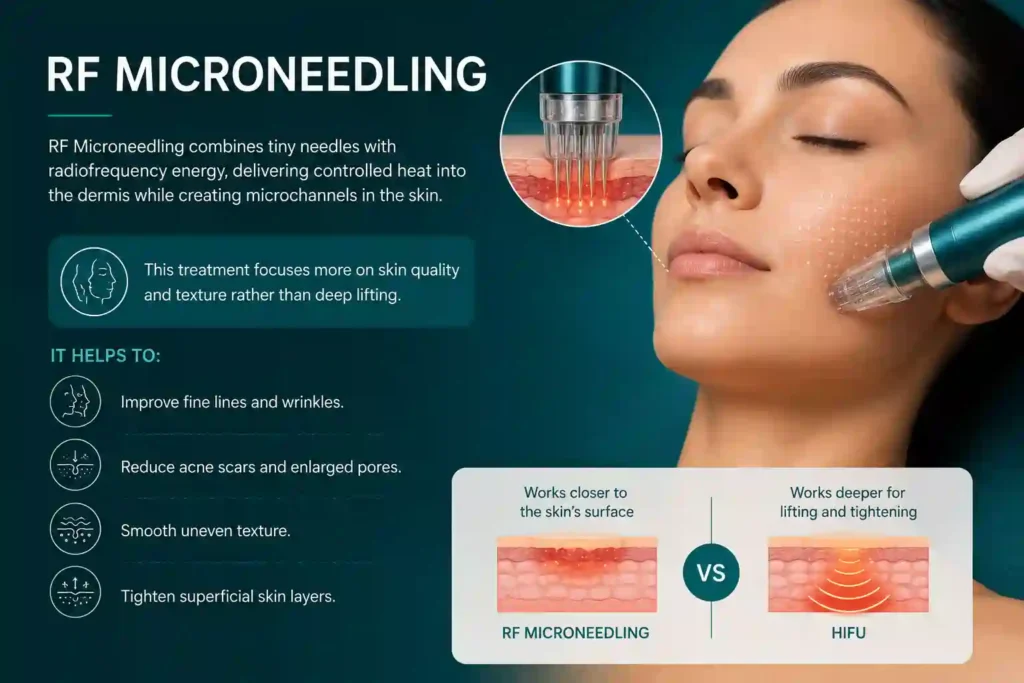 What Does RF Microneedling Do That HIFU Alone Cannot Wembley