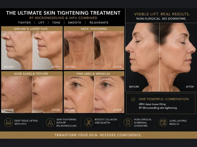 Results of combined treatment for the ultimate skin tightening treatment Wembley